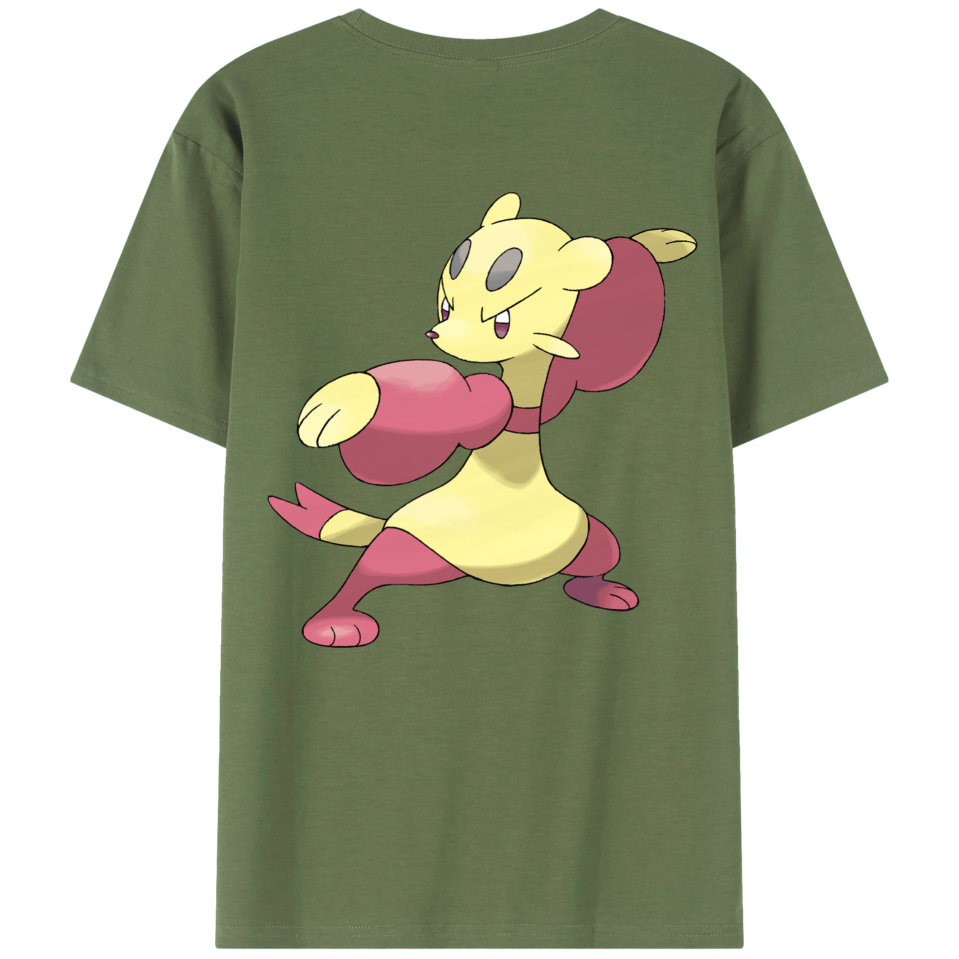 （画像用） ポケットモンスター Pokémon 綿100％ メンズ半袖Tシャツ（バックプリント） 通気性
